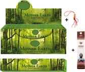 2 pakjes met 15 gram - Masala - Wierook - Wierookstokjes - Incense sticks - Mother Earth + 5 Mini Wierookstokjes + Gelukspoppetje