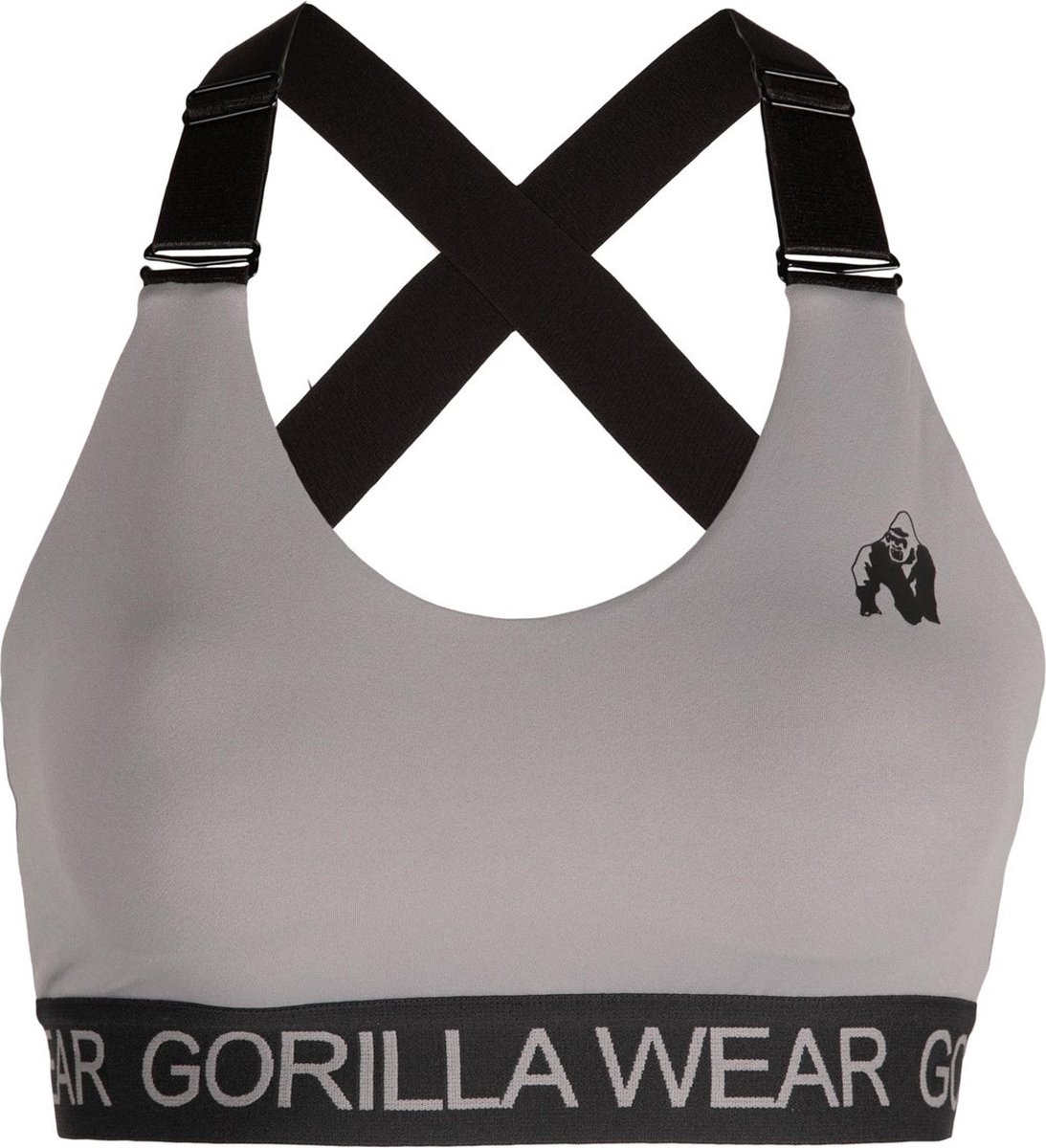 Gorilla Wear Colby Sportbeha - Grijs - XL