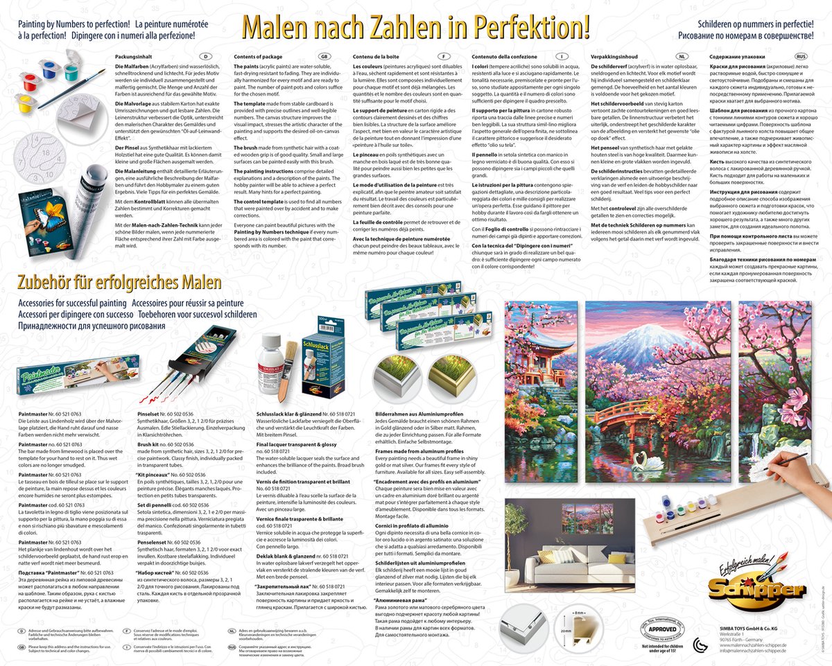 Schipper Schilderen op Nummer - Kersenbloesmen - Hobbypakket — afbeelding 5