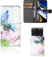 Wallet Book Case Xiaomi Poco X4 Pro 5G Hoesje Vogel