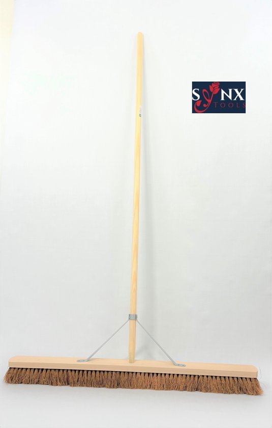 Beweegt niet Catastrofaal Birma Synx Tools Zaalveger / Bezems - Zachte Bezem 90 cm - Compleet met steel  160cm -... | bol.com