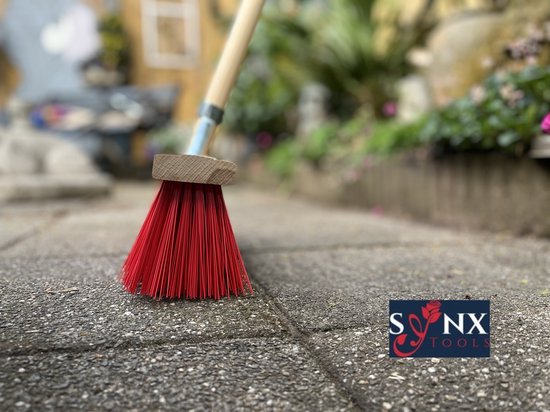 Synx Tools Nylons StraatBezem 35cm - Bezems - Buiten bezem Kunststof haren - Bezem met Steel 150 cm - Schrobborstels - Buitenbezem van Synx Tools — afbeelding 3