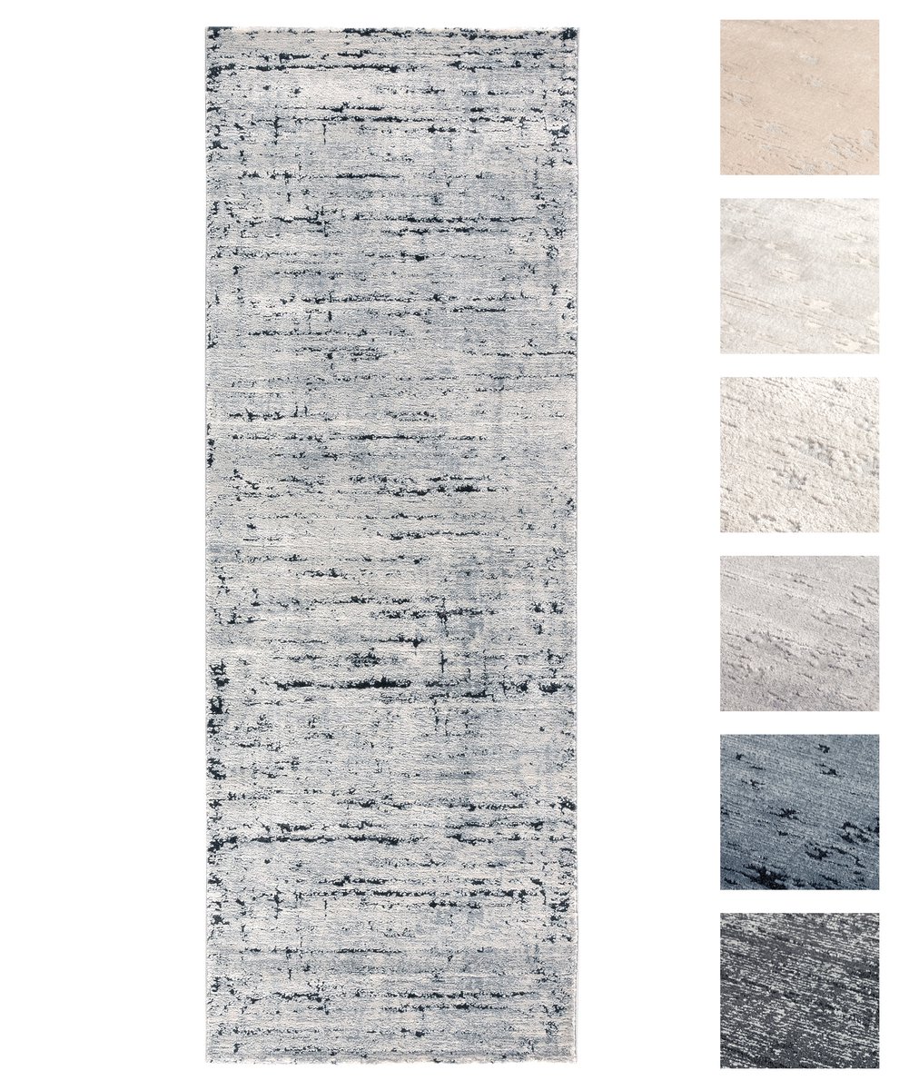Modern Laagpolig Vloerkleed – 80 X 200 cm – Grijs – Premium Woonkamer Tapijt – Geschikt vo