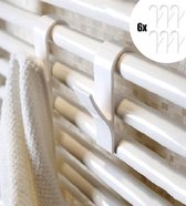 6x crochet à serviette - crochet à vêtements pour radiateur - porte-serviette suspendu au chauffage - crochets de salle de bain suspendus