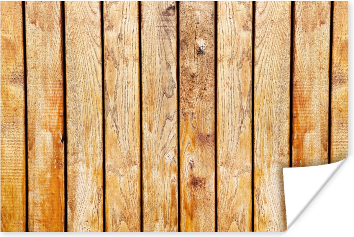Poster Planken - Hout - Structuur - 180x120 cm XXL