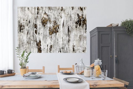 Poster Bouleau - Wit - Bois - 180x120 cm XXL