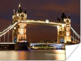 Affiche Londres - Nuit - Pont - 120x90 cm
