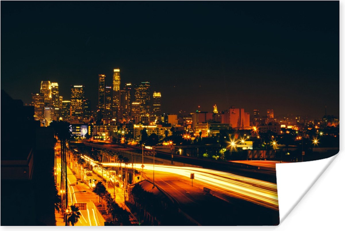 Poster Nacht - Stad - Denver - 60x40 cm