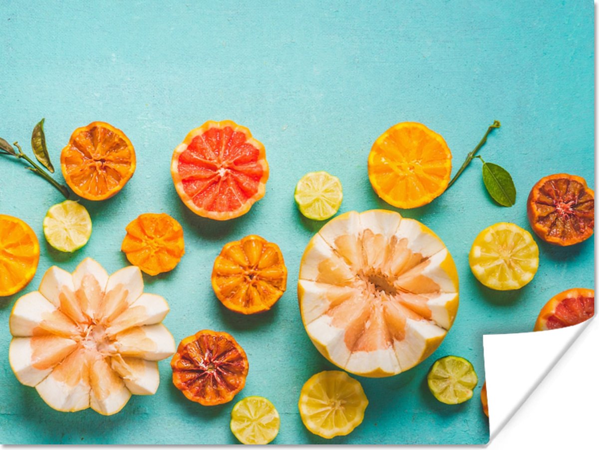 Poster Citrus - Zomer - Fruit - 80x60 cm