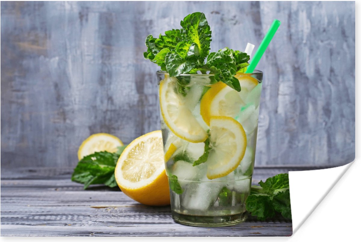 Poster Cocktail - Fruit - Kruiden - 90x60 cm