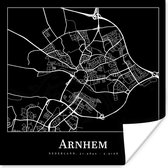 Poster Stadskaart - Arnhem - Plattegrond - Kaart - 100x100 cm XXL