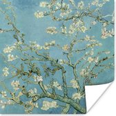 Poster Van Gogh - Amandelbloesem - Oude meesters - Kunst - Vintage - 75x75 cm