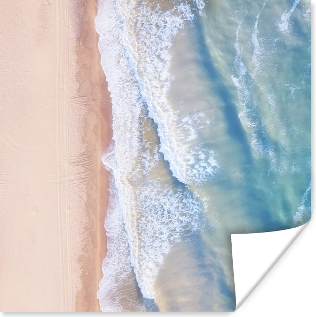 Poster Strand - Water - Zee - 75x75 cm