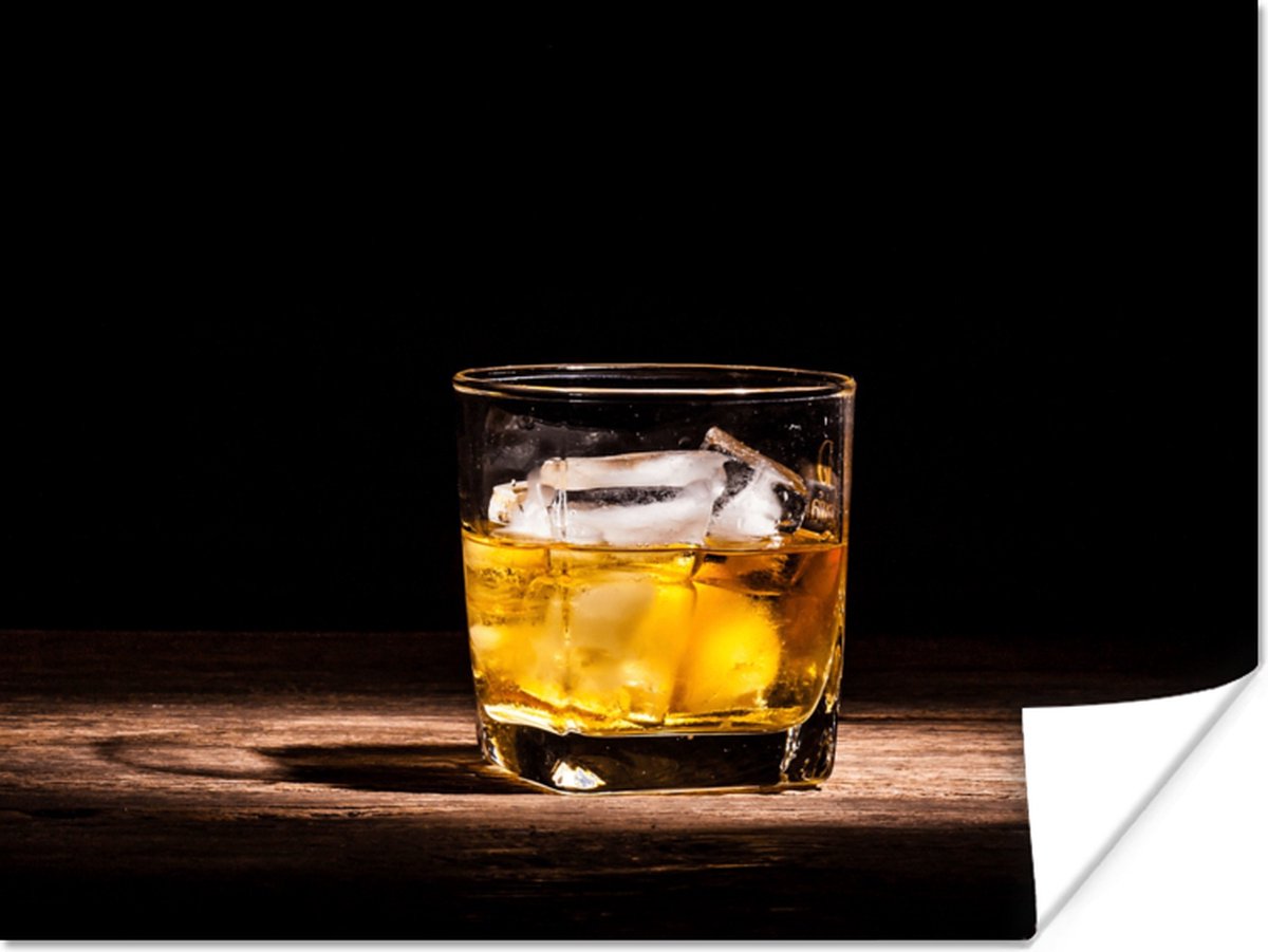 Poster Whiskey - Alcohol - Glas - 40x30 cm