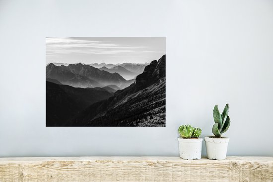 Affiche Montagnes - Nature - Brouillard - 40x30 cm