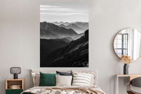 Poster Montagnes - Nature - Brouillard - 120x160 cm XXL