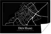 Poster Plattegrond - Den Haag - Kaart - Stadskaart - 30x20 cm