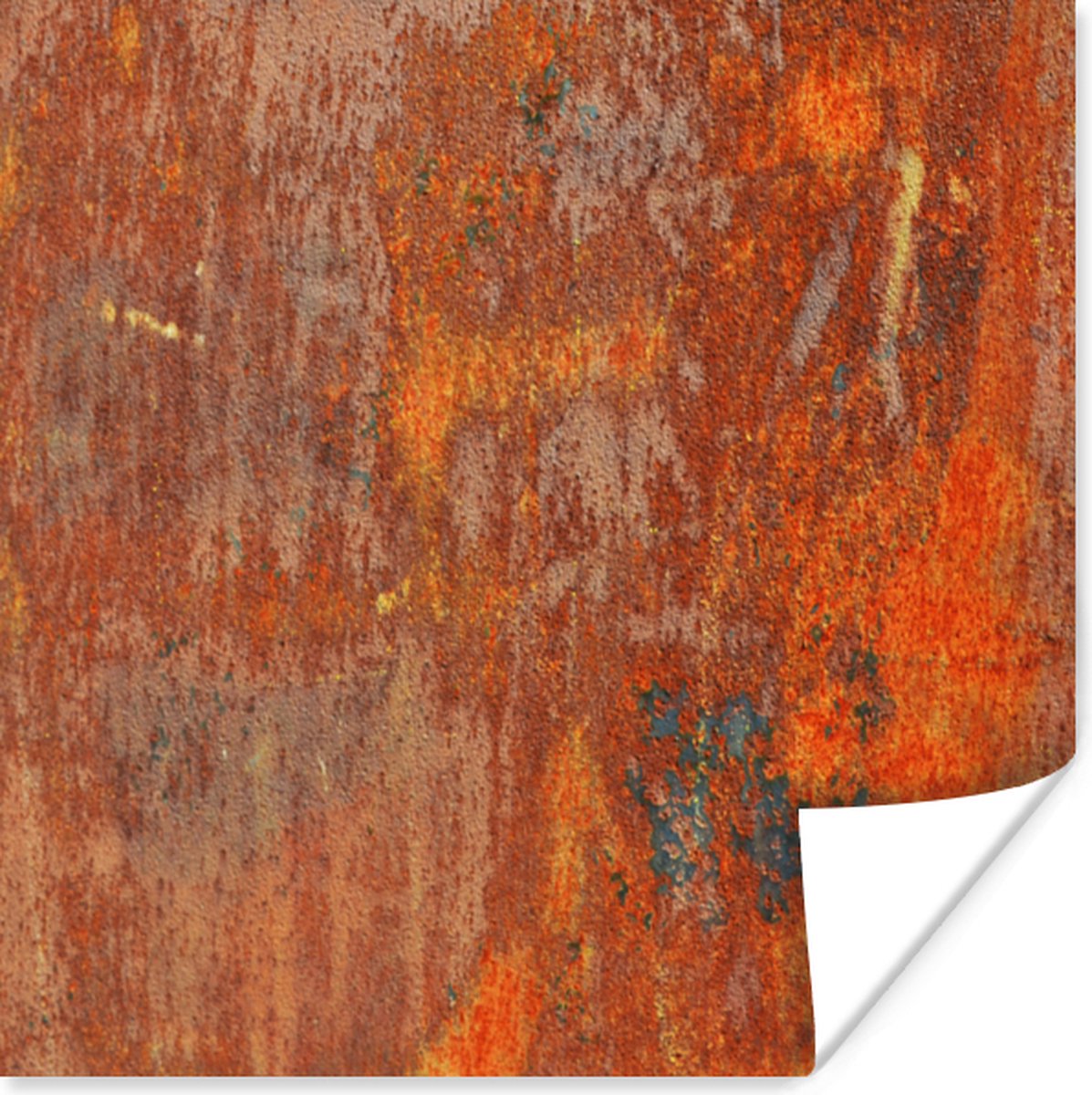 Poster Roest - Industrieel - Staal - 30x30 cm