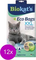 12x Biokat's Eco Bags XXL - Kattenbakzakken -  12 zakken per verpakking