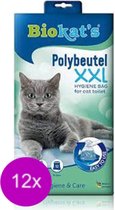 12x Biokat's Polybeutel XXL - Kattenbakzakken - 12 zakken per verpakking