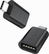 Nexibo 2x USB-C naar USB-A Adapter - USB-C to USB-A - USB 3.1 - 10Gbps - Zwart