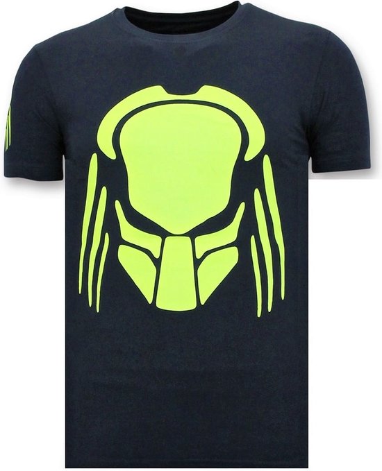 T-shirt Homme avec Imprimé - Imprimé Predator Neon - Bleu