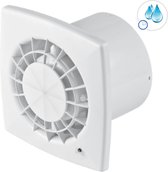 Ventilateur salle de bain AWENTA Ø100 mm - 95 m³/h - Minuterie et capteur d'humidité - Wit - Modèle VEGA