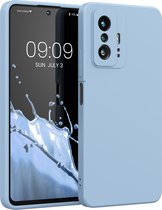 kwmobile telefoonhoesje geschikt voor Xiaomi 11T / 11T Pro - Hoesje voor smartphone - Back cover in mat lichtblauw