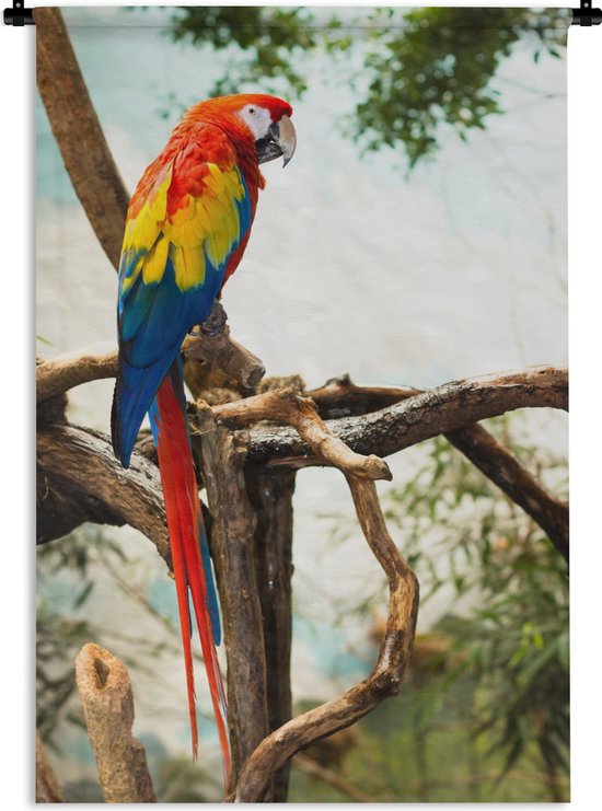 Tapisserie murale perroquet