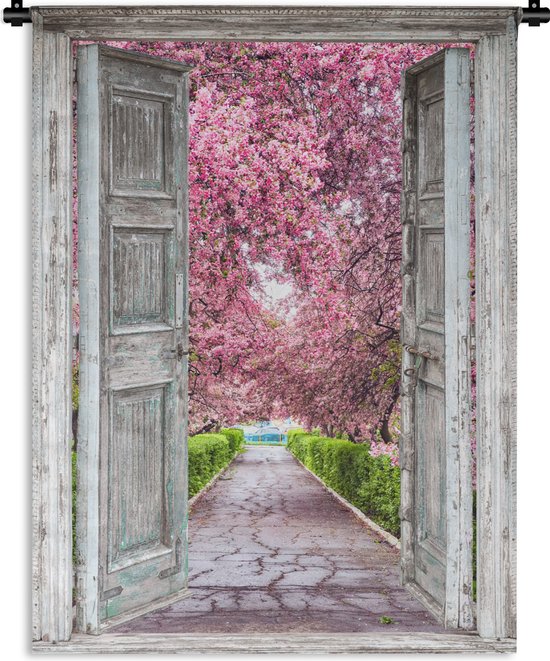 ANAZOZ Wandbehang met motief 300 x 256 cm, wanddoek boom herfst voor