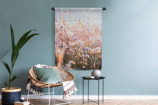 Tapisserie - Tapisserie - Herbe - Soleil - Hiver - 90x120 cm - Tapisserie