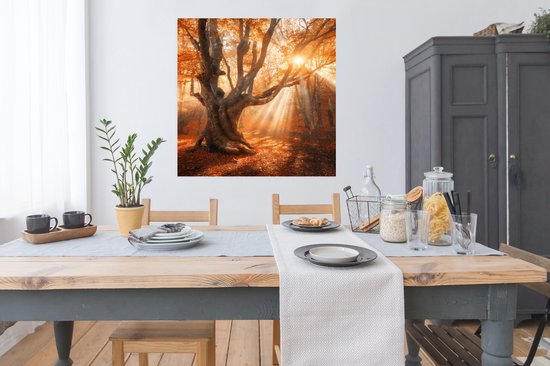 Affiche Arbre - Nature - Automne - 100x100 cm XXL