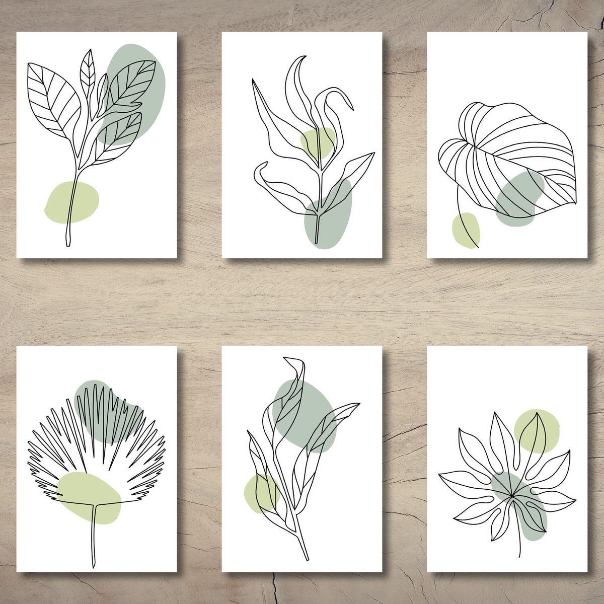 Kaartenset botanical | 40 stuks