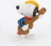 Peanuts - snoopy joue de la guitare - figurine jouant - 6 cm - schleich.