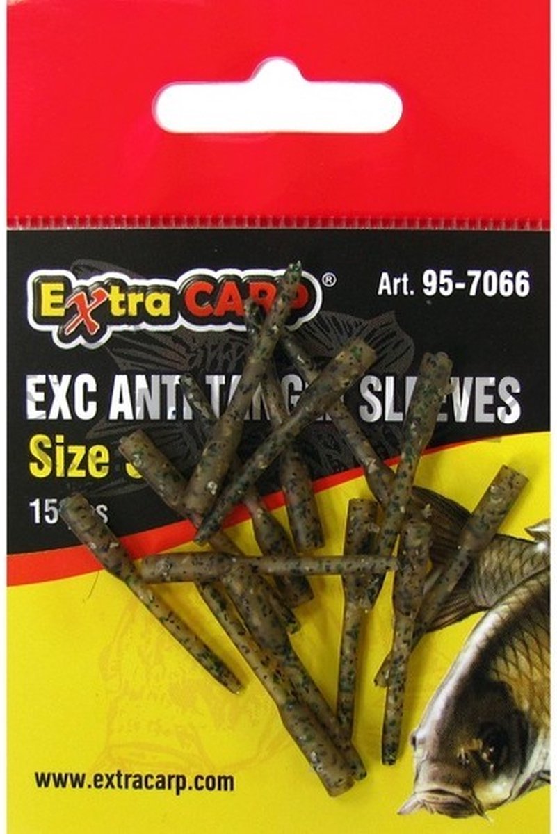 Anti Tangle Sleeves 'Small' - 15 stuks - 30mm - Camo - Karper onderlijn - Rigmateriaal Karpervissen - Onderlijnmateriaal