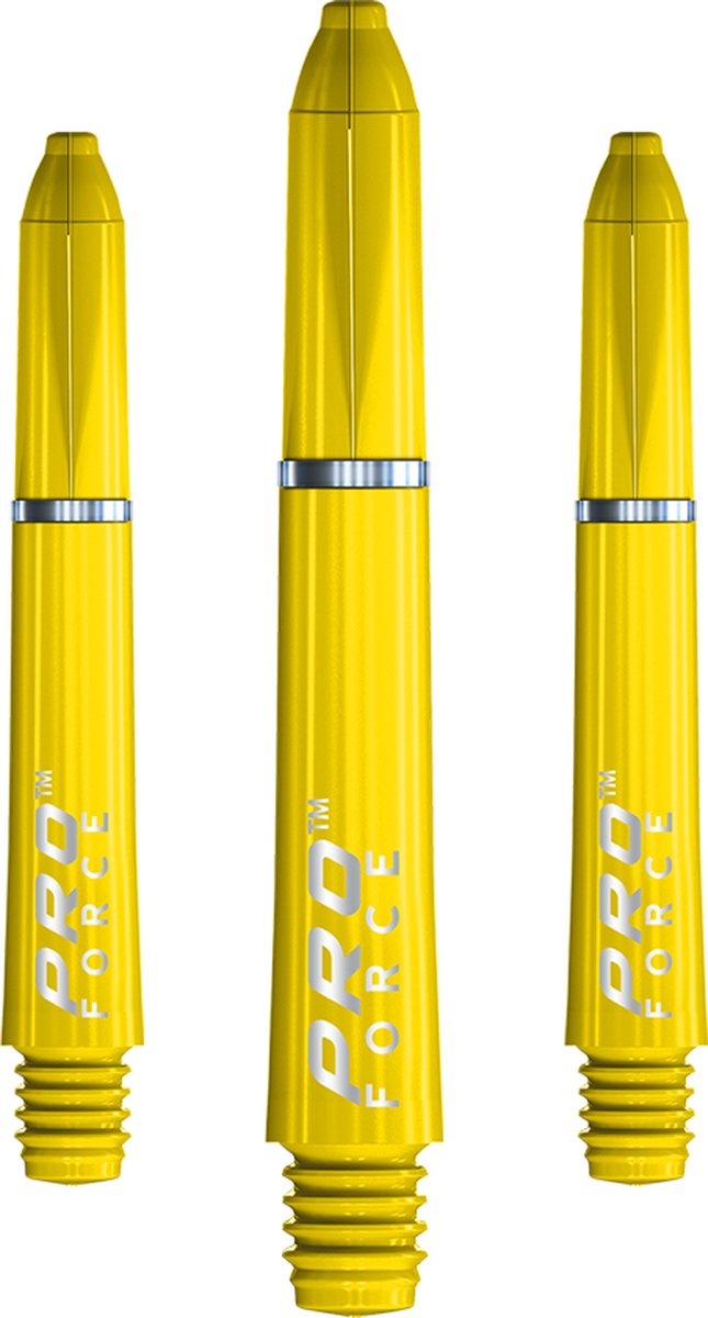 WINMAU - Pro Force Dartschachten Geel, Korte - 1 set per pakket (3 Dartschacht in totaal) van Winmau — afbeelding 3