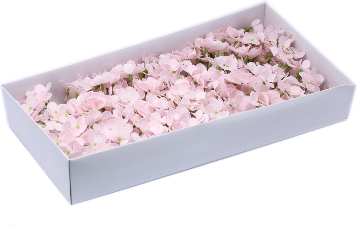 36x Ambachtelijke Zeep Bloem - Hyacint Knop - Roze