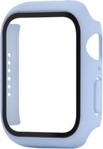 Screenprotector watch case - hoesje - geschikt voor Apple Watch Series 4/5/6 - 44 mm - lichtblauw