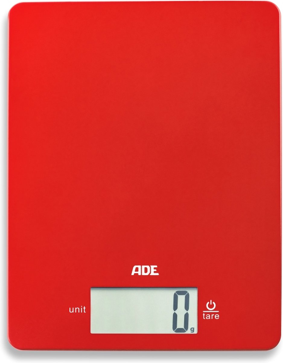 ADE - Keukenweegschaal dig. 'Leonie' - rood