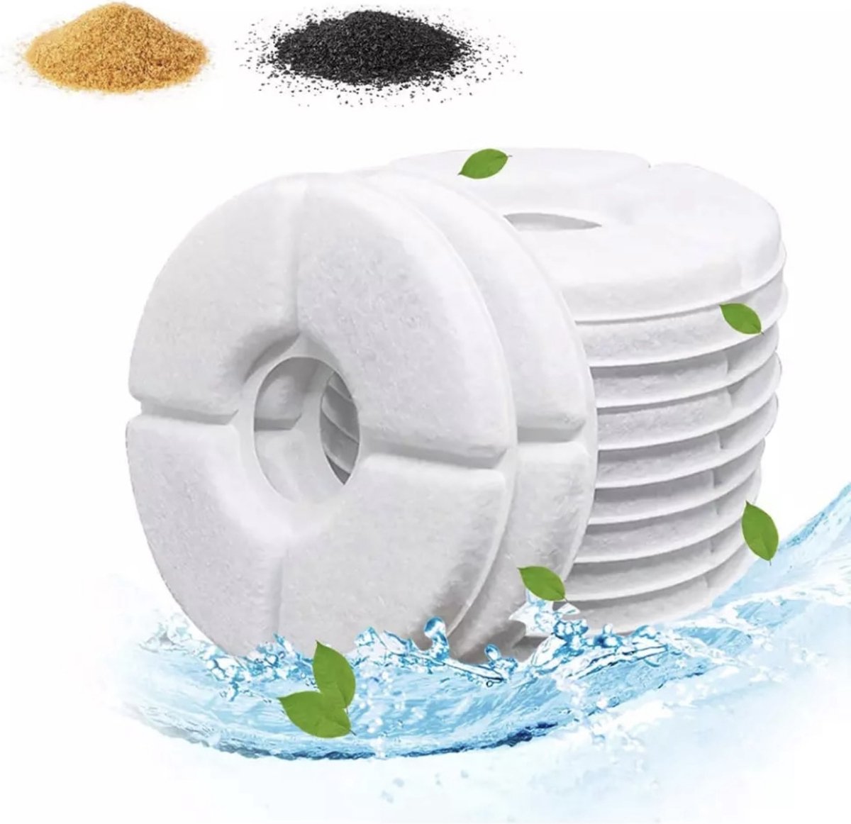 Boncy® Drinkfontein Filter - 6 Stuks Filters Voor Luxe Drinkfontein Kat Hond Hoge Kwaliteit Drinkfonteinen Vervangfilters Kattenfontein Drinkfonteinfilter 2
