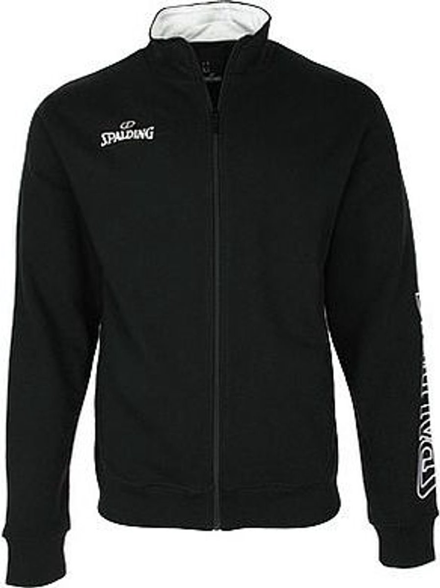 Spalding Team II Zipper Jacket Heren - Zwart | Maat: M