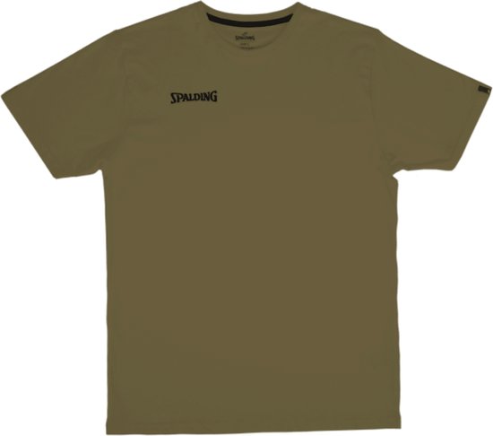 Spalding Essential T-Shirt Kinderen - Khaki | Maat: 140