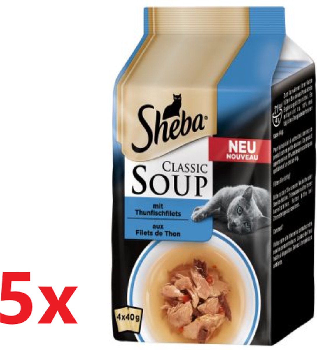 🐱 Analyse et infos sur Sheba Classic Soup Filets de thon (pâtée