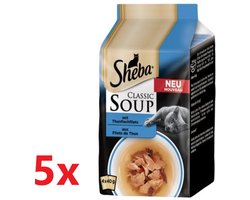 Sheba - Classic Soup Tonijn - Kattenvoer Multipack - 5 verpakkingen van 4x40g
