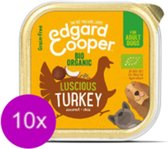 10x Edgard & Cooper Seau BIO Dinde - Nourriture pour chiens - 100g