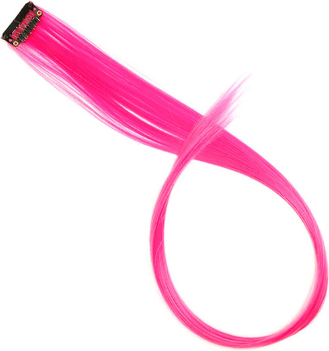 FISKA - Hairextension Roze - Clip In Haar - Haar Extension - Nephaar - Kunsthaar - Carnaval - Verkleden
