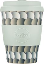 Ecoffee Cup Thresholds PLA - Coffee Cup to Go 350 ml - Siliconen Gris Clair