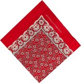 Sorprese - Zakdoeken - Heren - 1 zakdoek - heren zakdoeken - Boerenzakdoek - Wij steunen de boeren - Carnaval - 55 x 55 - rood