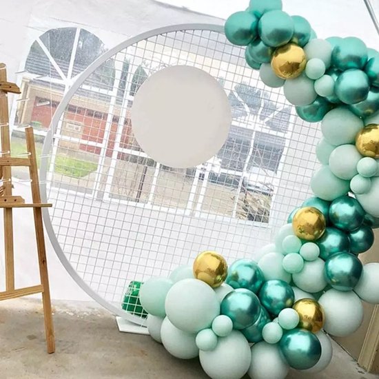 Ballonnenboog - Licht groen – 120 stuks - Decoratiepakket - Ballonnen verjaardag – Versiering – Complete set - Decoratie - Feest - Kant en klaar pakket - Decoratie pakket