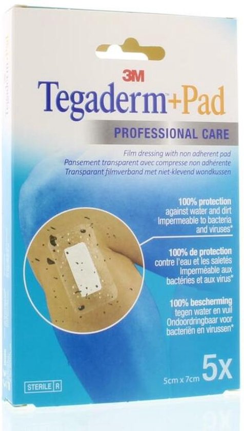 3M Tegaderm+Pad 5X7 Cm